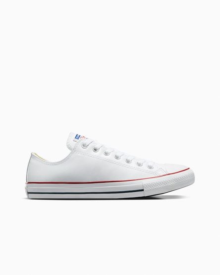 Zapatillas Bajas Converse Chuck Taylor All Star Cuero Mujer Blancas | PE 784EL0